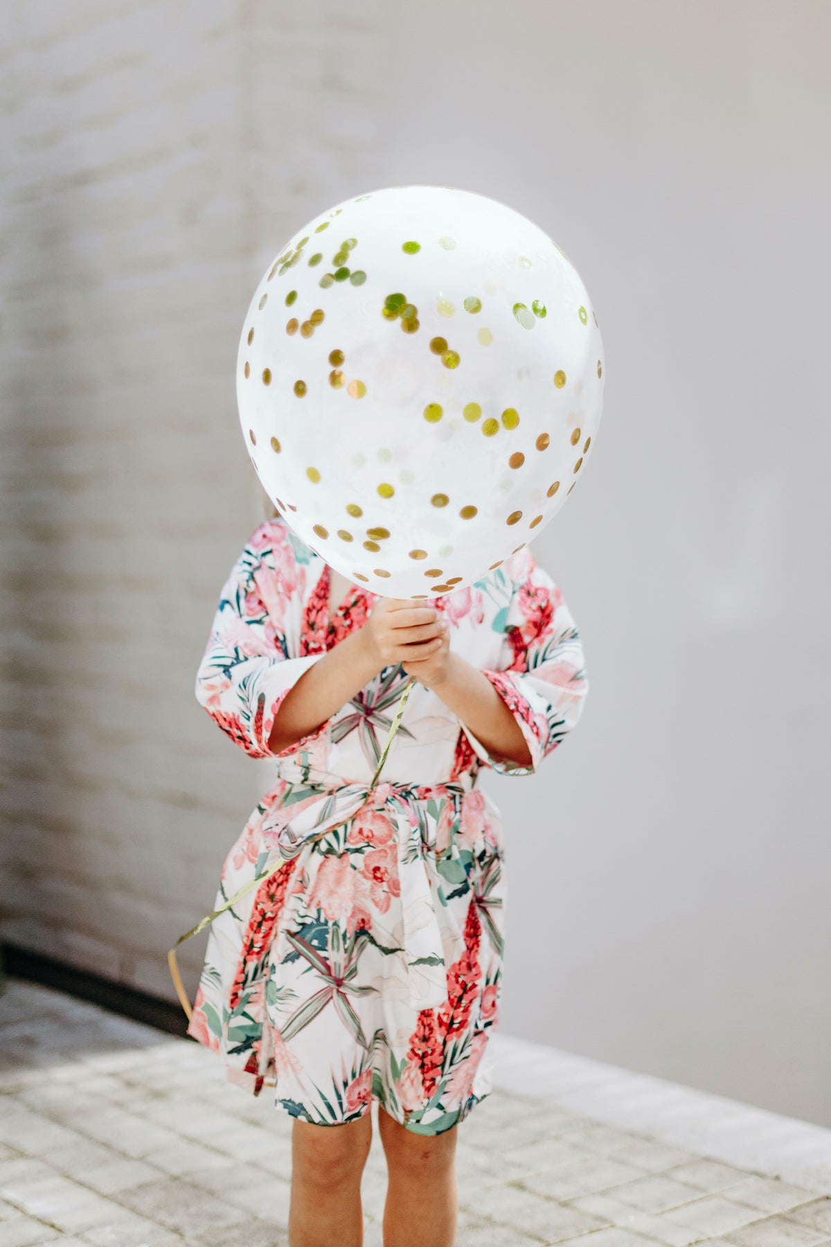 Mini Botanical Satin Robe
