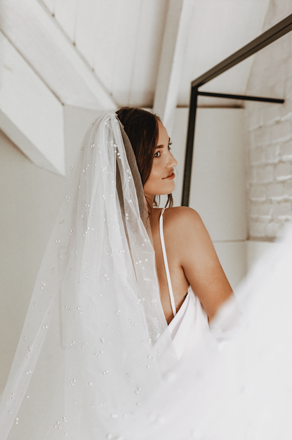 Pearl Wedding Veil